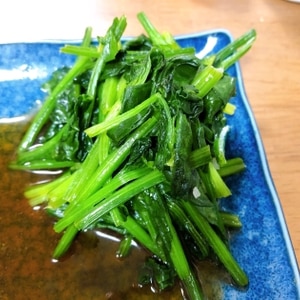 ほうれん草の胡麻和えは手抜きの茹でて混ぜるだけ